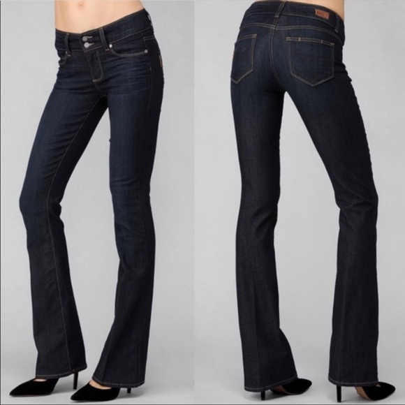 PAIGE Denim - Paige Denim Hidden Hills Black Flared Jeans. Well Made Wardrobe Staple. HP! 30.